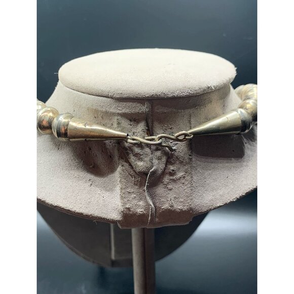 Squash Blossom NAJA Pendant Sterling Silver Native American Silver Pearls Long C - Picture 8 of 15